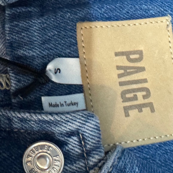 NWT PAIGE Pacey Cropped Denim Jacket Raw Hem Selah Blue Women S $249 - Picture 5 of 11